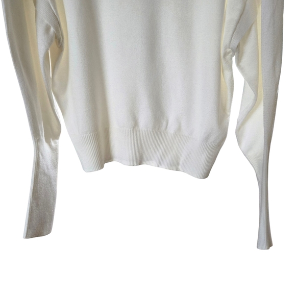 Express Cream Crew Neck Sweater - Picture 6 of 15